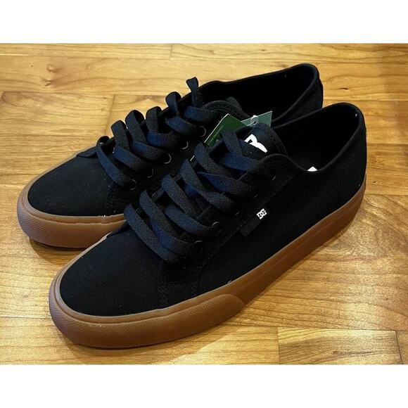 DC Manual Up Skater Shoes Size 8.5 Men’s Black Tan Lace - Picture 10 of 13